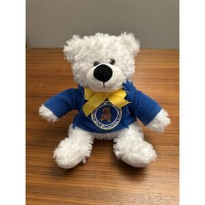 The Great Teddy Bear of the United States White Blue Plush Stuffed Animal Toy